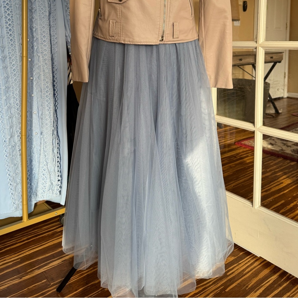 NWT Soft Blue Tulle Skirt